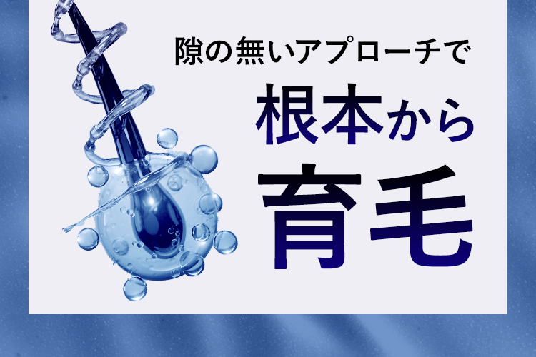 隙の無いアプローチで根本から育毛